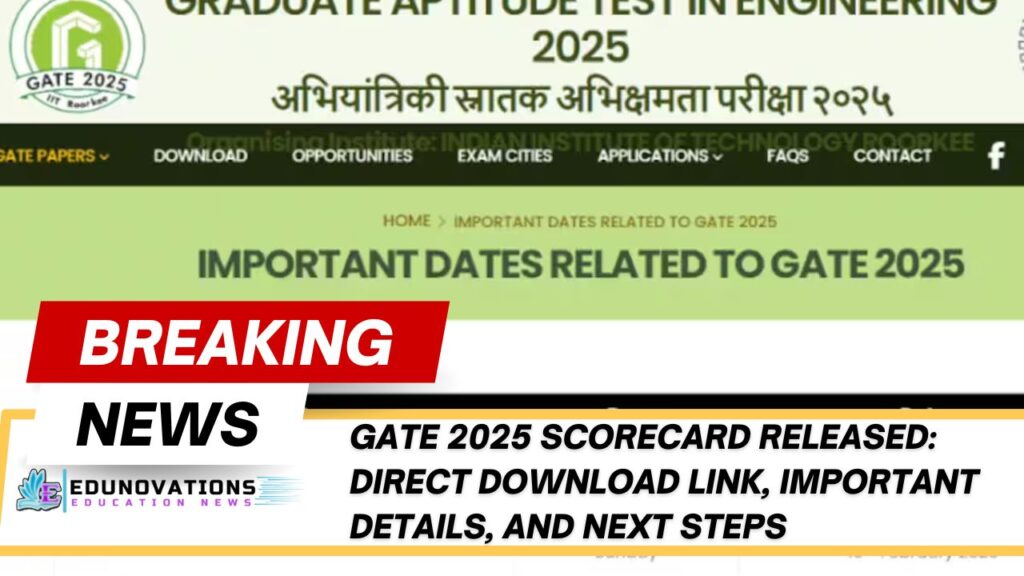 GATE 2025 Scorecard