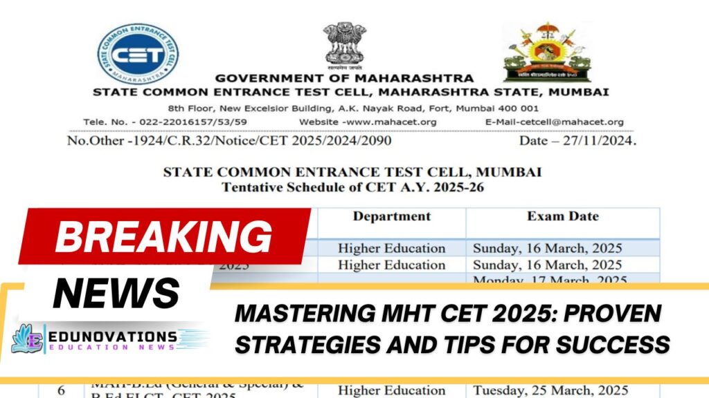 MHT CET 2025