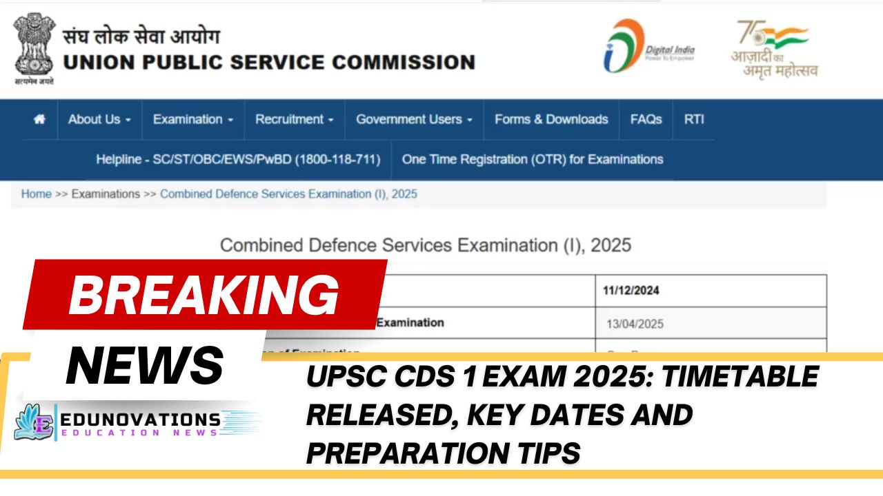 UPSC CDS 1 Exam 2025