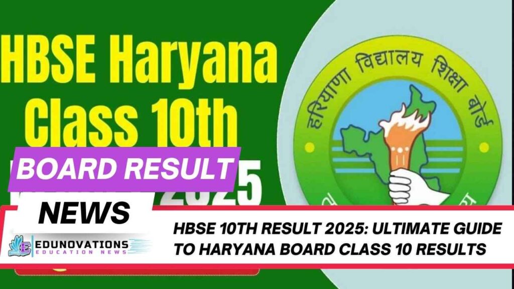 HBSE 10th Result 2025