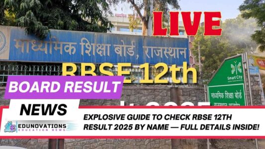 How To Check RBSE 12th Result 2025 By Name — Full Guide - Education ...