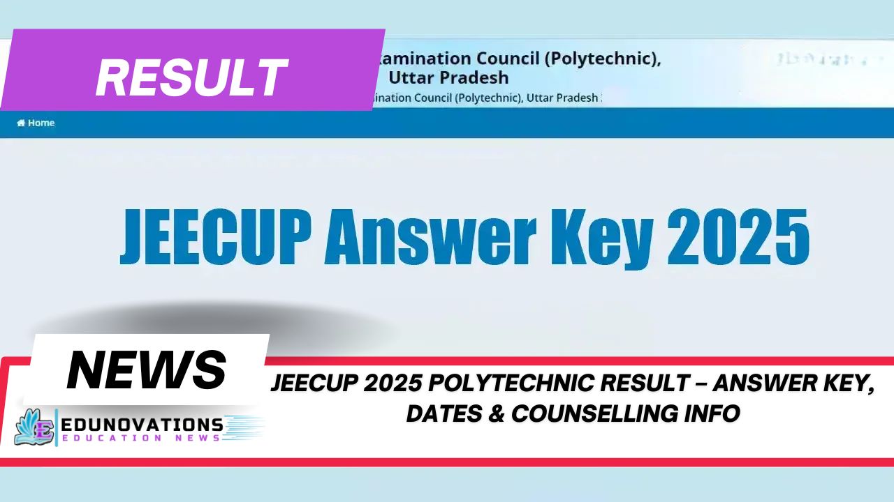 JEECUP 2025 polytechnic result