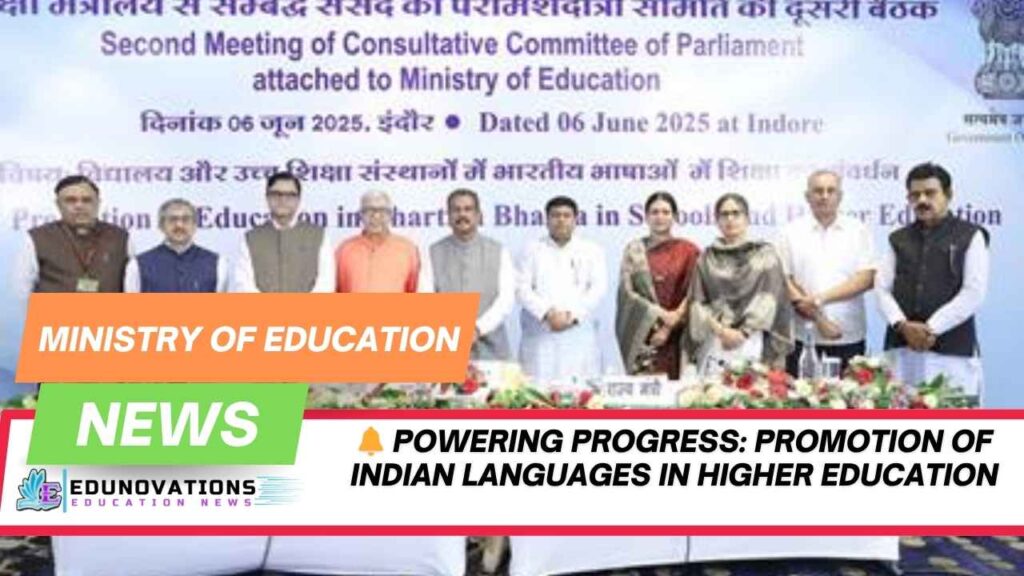 Promotion of Indian Languages in Higher Education