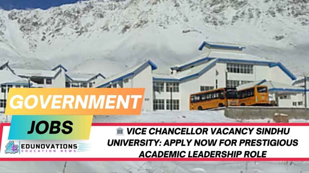 Vice Chancellor Vacancy Sindhu University