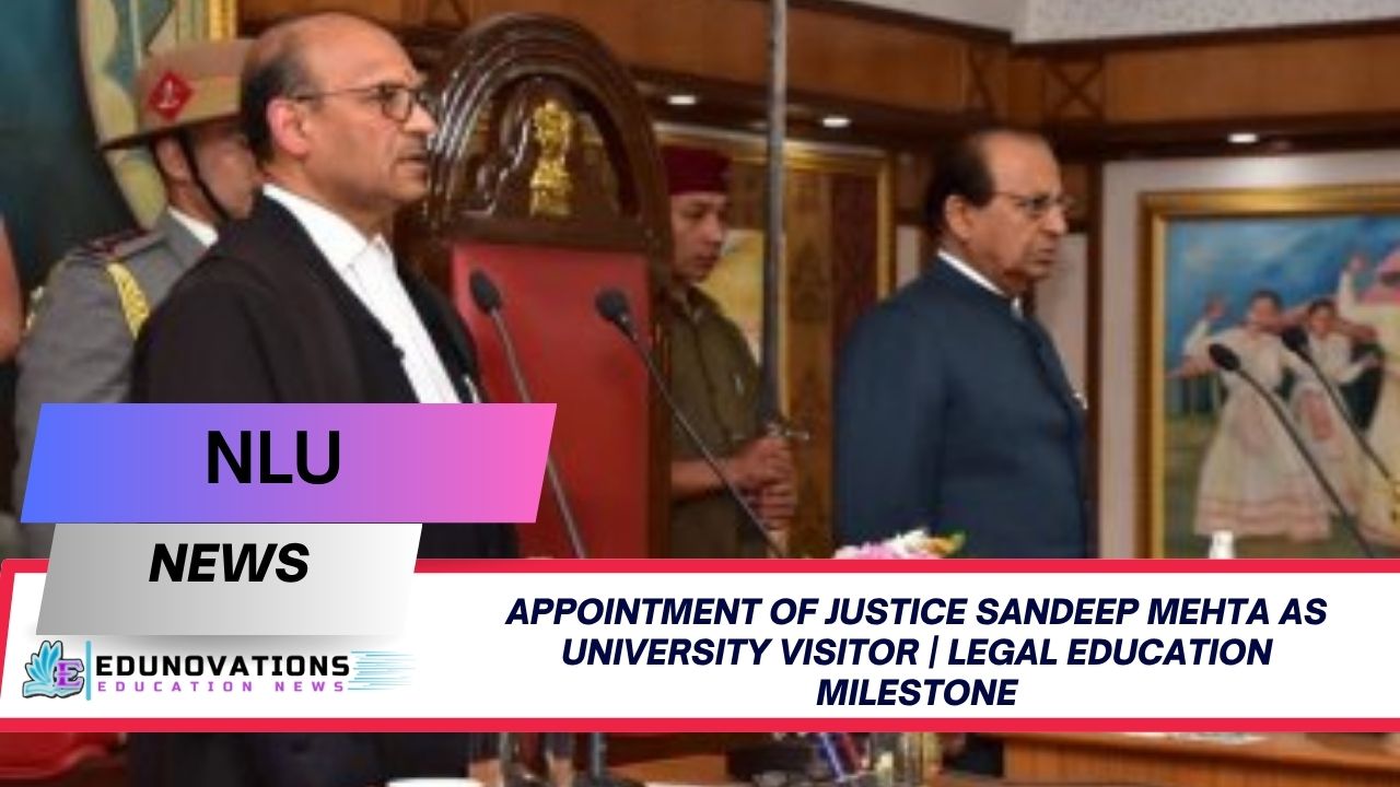 appointment of justice sandeep mehta as university visitor