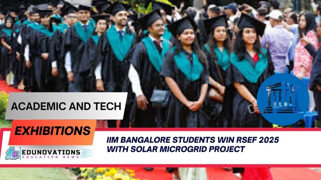 iim bangalore students win rsef 2025 with solar microgrid project