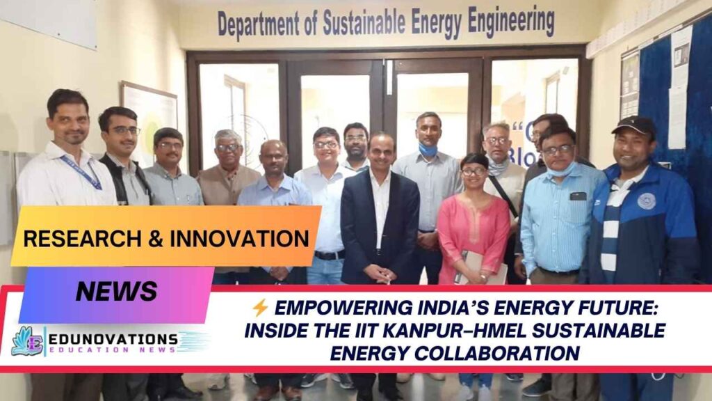 iit kanpur sustainable energy technology collaboration hmel