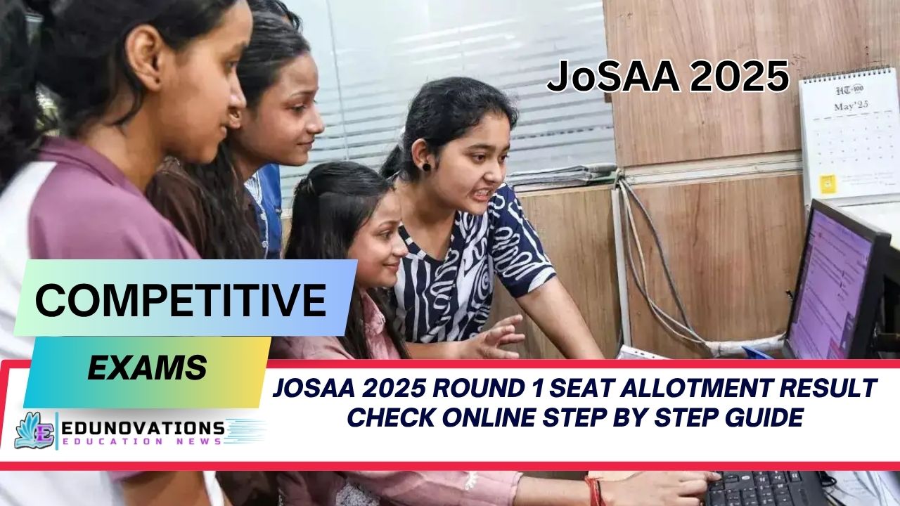 josaa 2025 round 1 seat allotment result