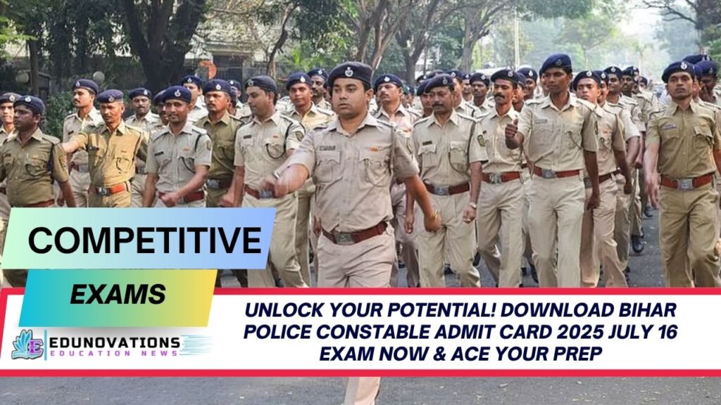 Download Bihar Police Constable Admit Card 2025 July 16 Exam
