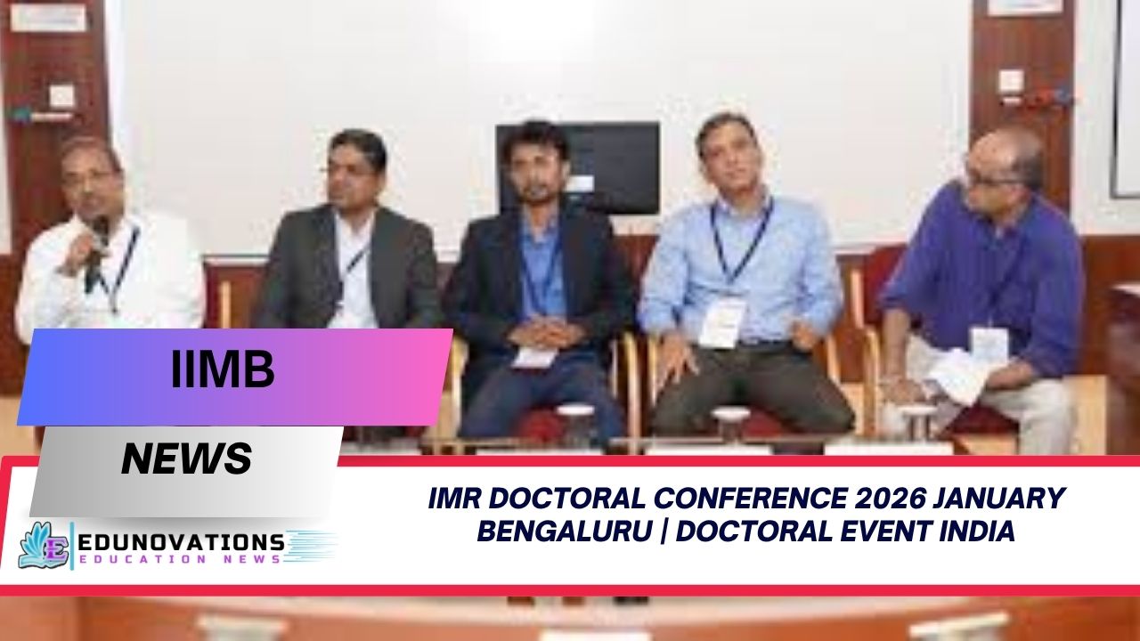 IMR Doctoral Conference 2026 January Bengaluru