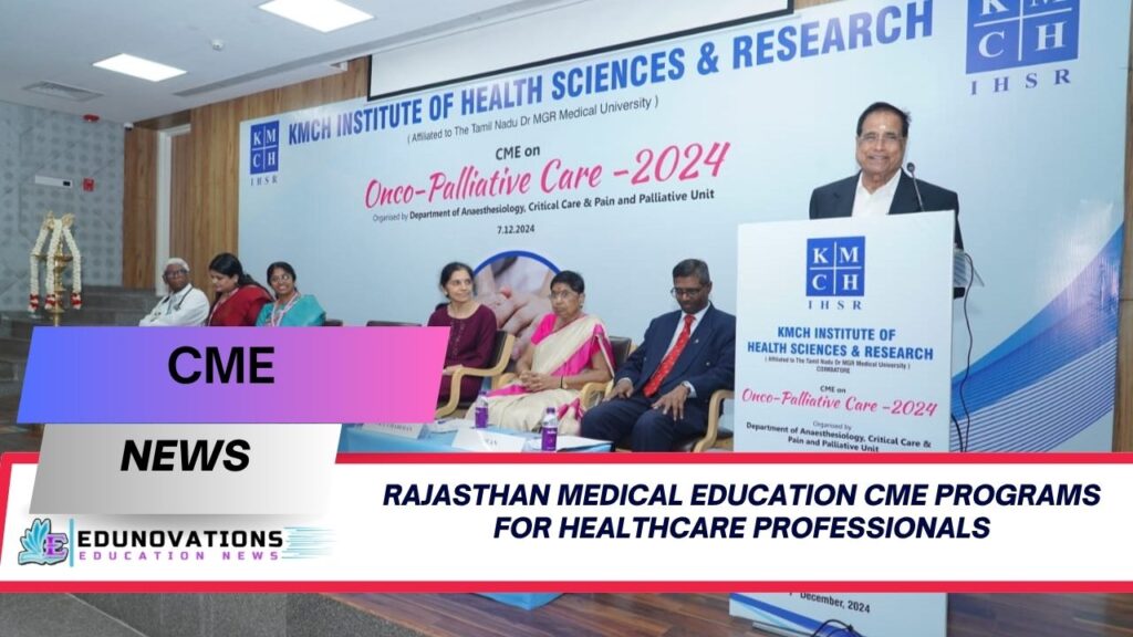 Rajasthan medical education CME programs for healthcare professionals