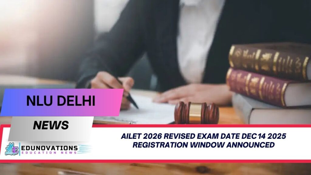 ailet 2026 revised exam date dec 14 2025 registration window