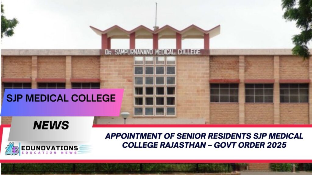 appointment of senior residents sjp medical college rajasthan