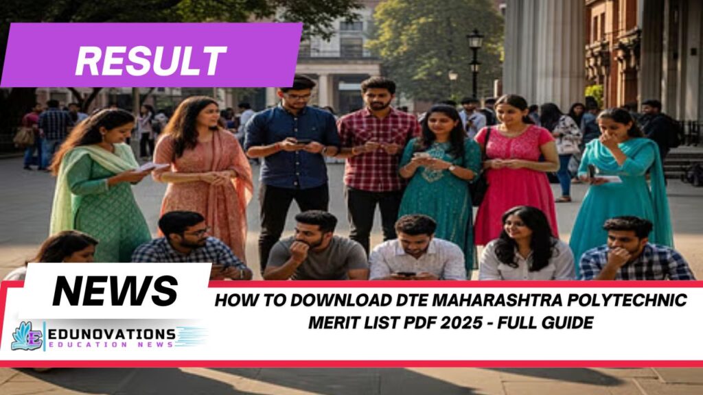 how to download DTE Maharashtra polytechnic merit list PDF 2025