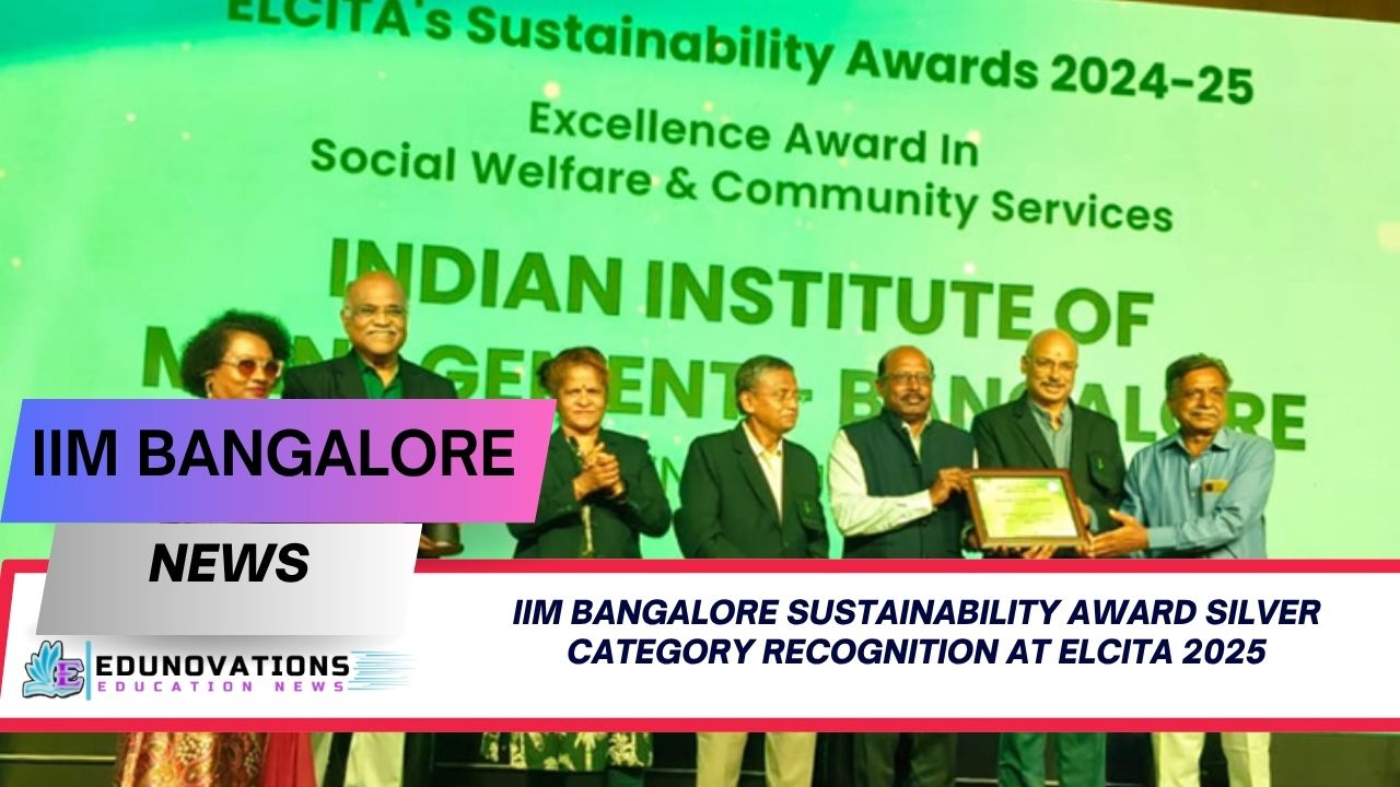 iim bangalore sustainability award silver category recognition