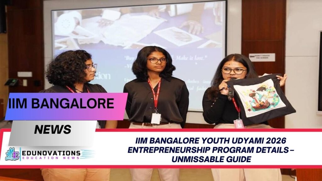 iim bangalore youth udyami 2026 entrepreneurship program details