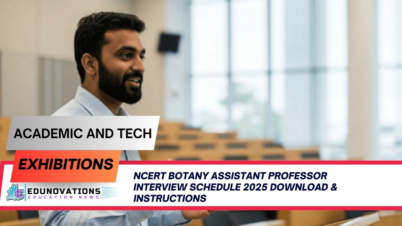 ncert botany assistant professor interview schedule 2025 download