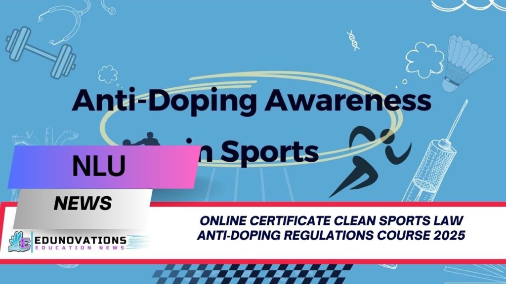 online certificate clean sports law anti‑doping regulations course