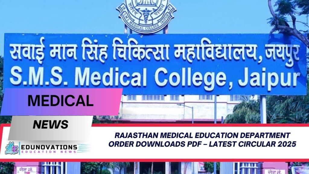 rajasthan medical education department order downloads pdf
