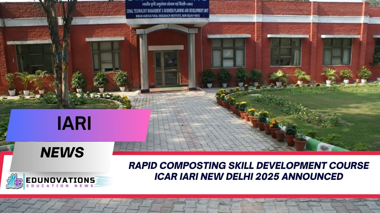 rapid composting skill development course ICAR IARI New Delhi 2025