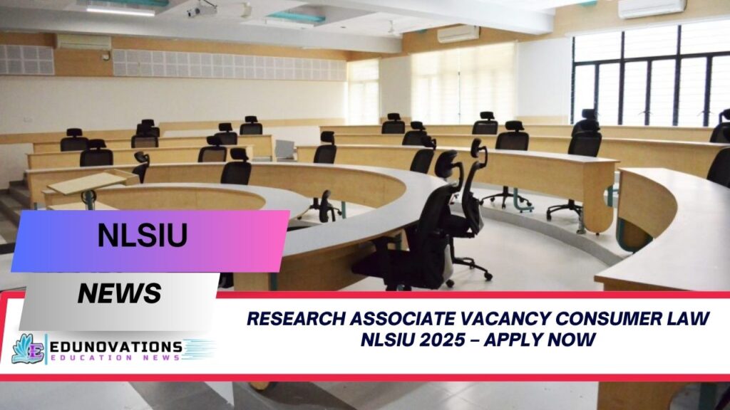 research associate vacancy consumer law NLSIU 2025