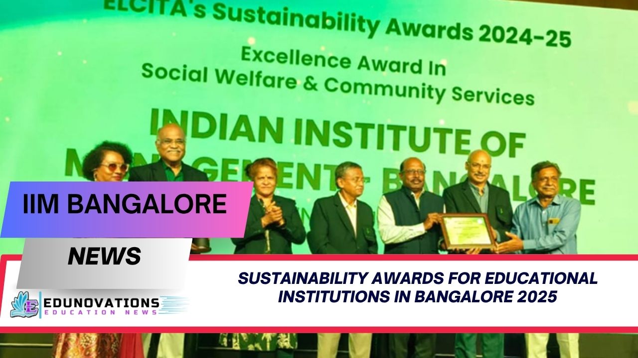 sustainability awards for educational institutions in Bangalore
