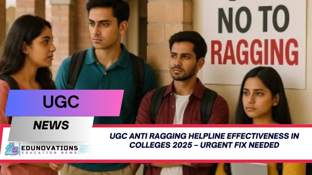 ugc anti ragging helpline effectiveness in colleges 2025