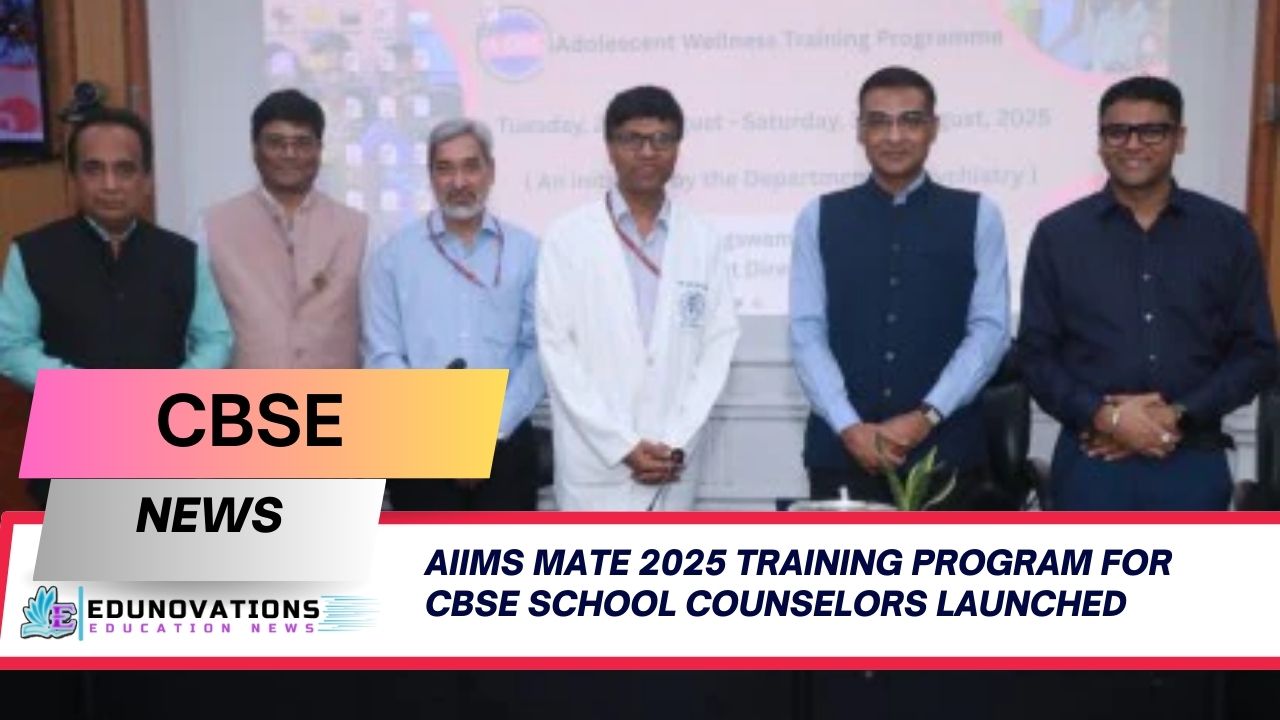 AIIMS MATE 2025 training program for CBSE school counselors