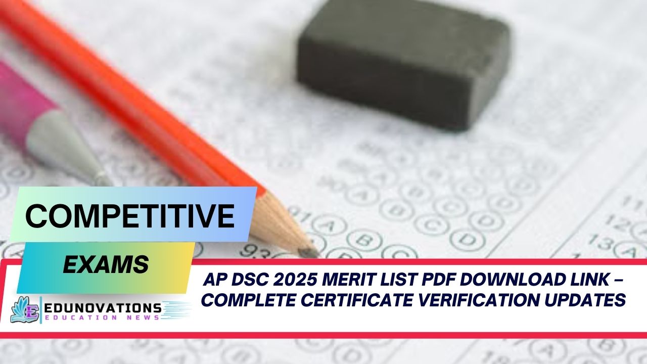 AP DSC 2025 merit list PDF download link