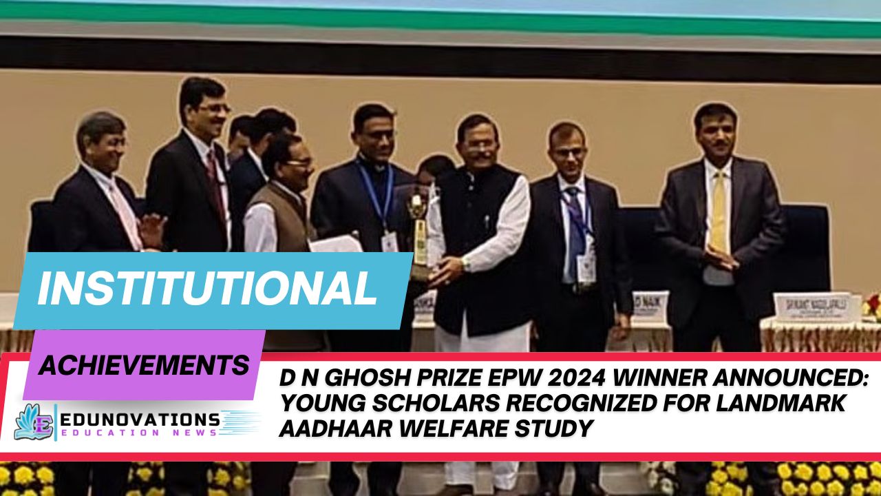 D N Ghosh Prize EPW 2024 Winner