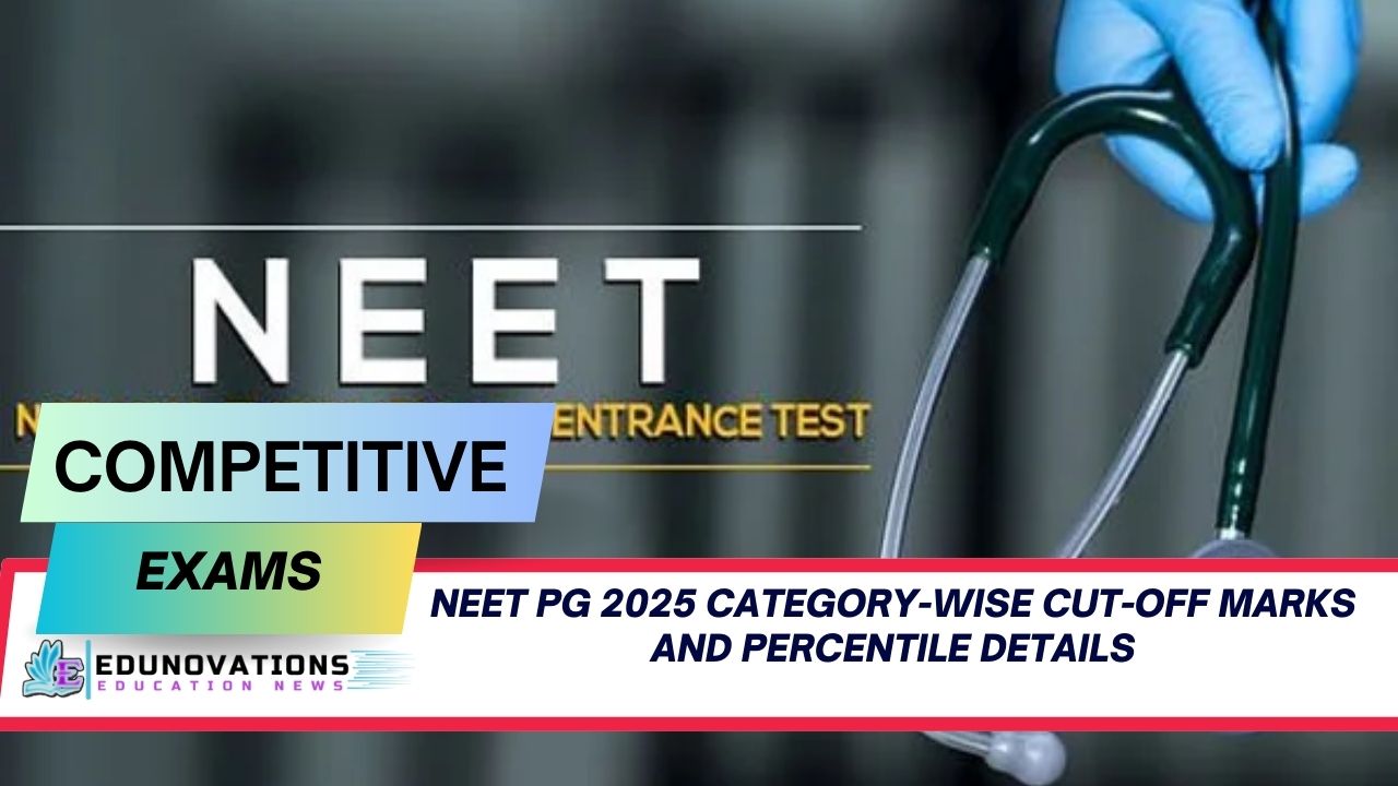 NEET PG 2025 category-wise cut-off marks and percentile details