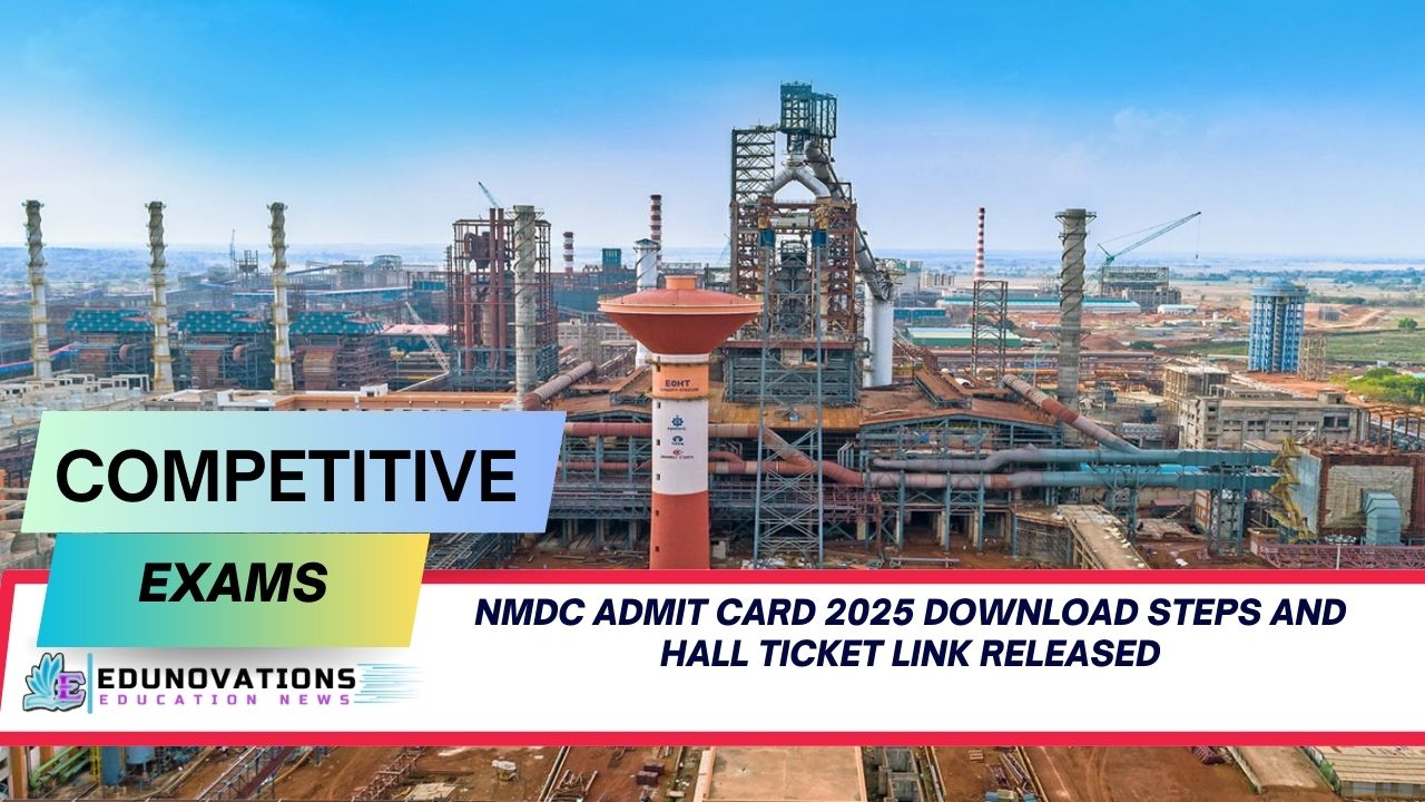 NMDC Admit Card 2025 download steps and hall ticket link