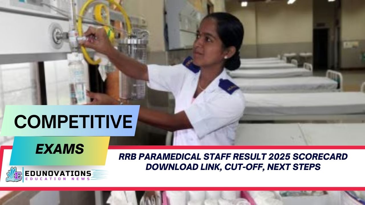 RRB Paramedical Staff Result 2025 scorecard download link
