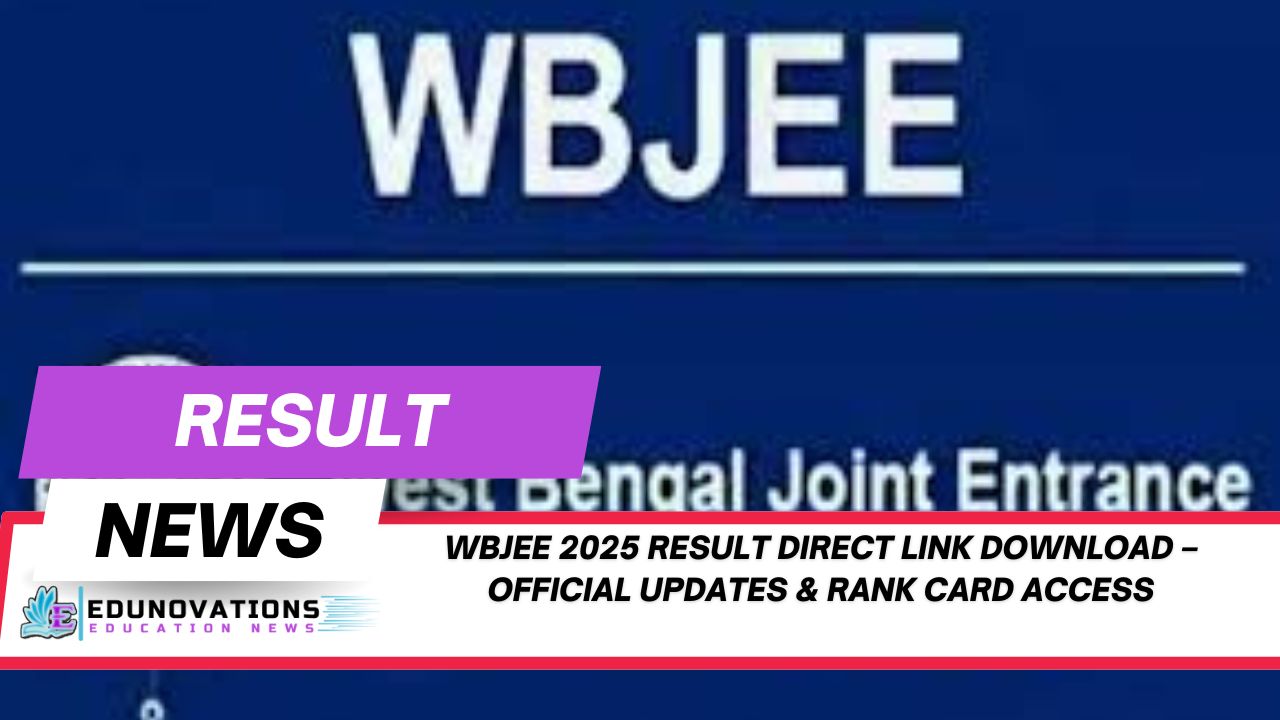 WBJEE 2025 result direct link download