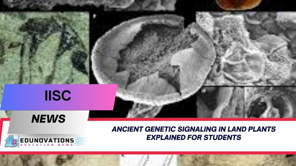 ancient genetic signaling in land plants explained for students