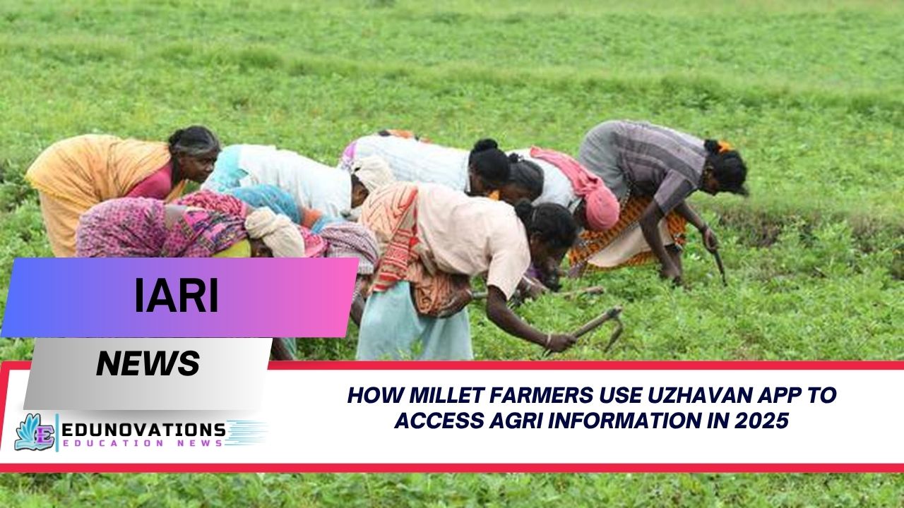 how millet farmers use uzhavan app to access agri information