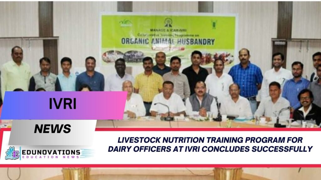 livestock nutrition training program for dairy officers