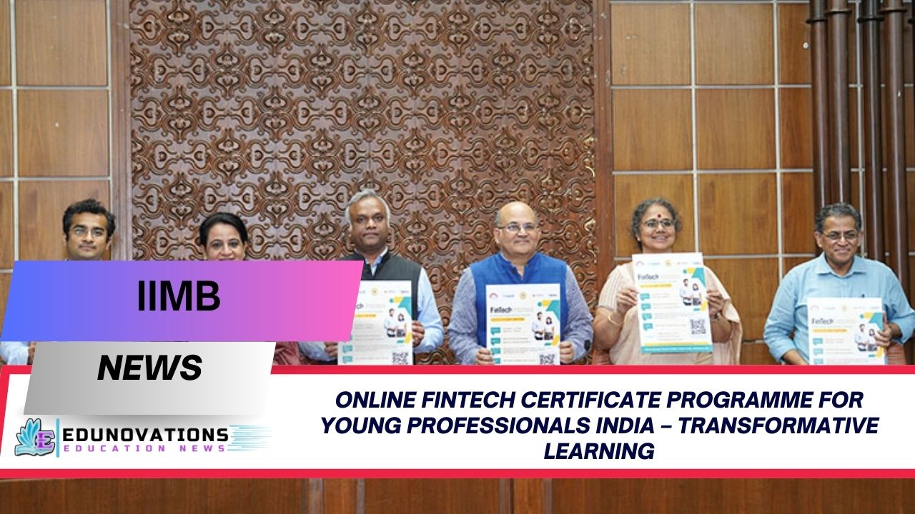 online fintech certificate programme for young professionals India