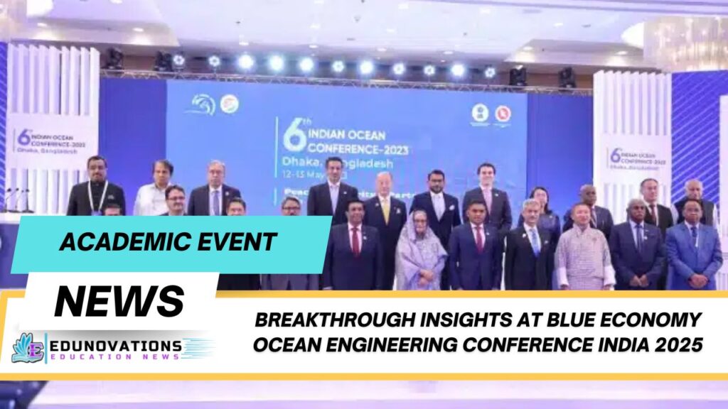 Blue Economy ocean engineering conference India 2025