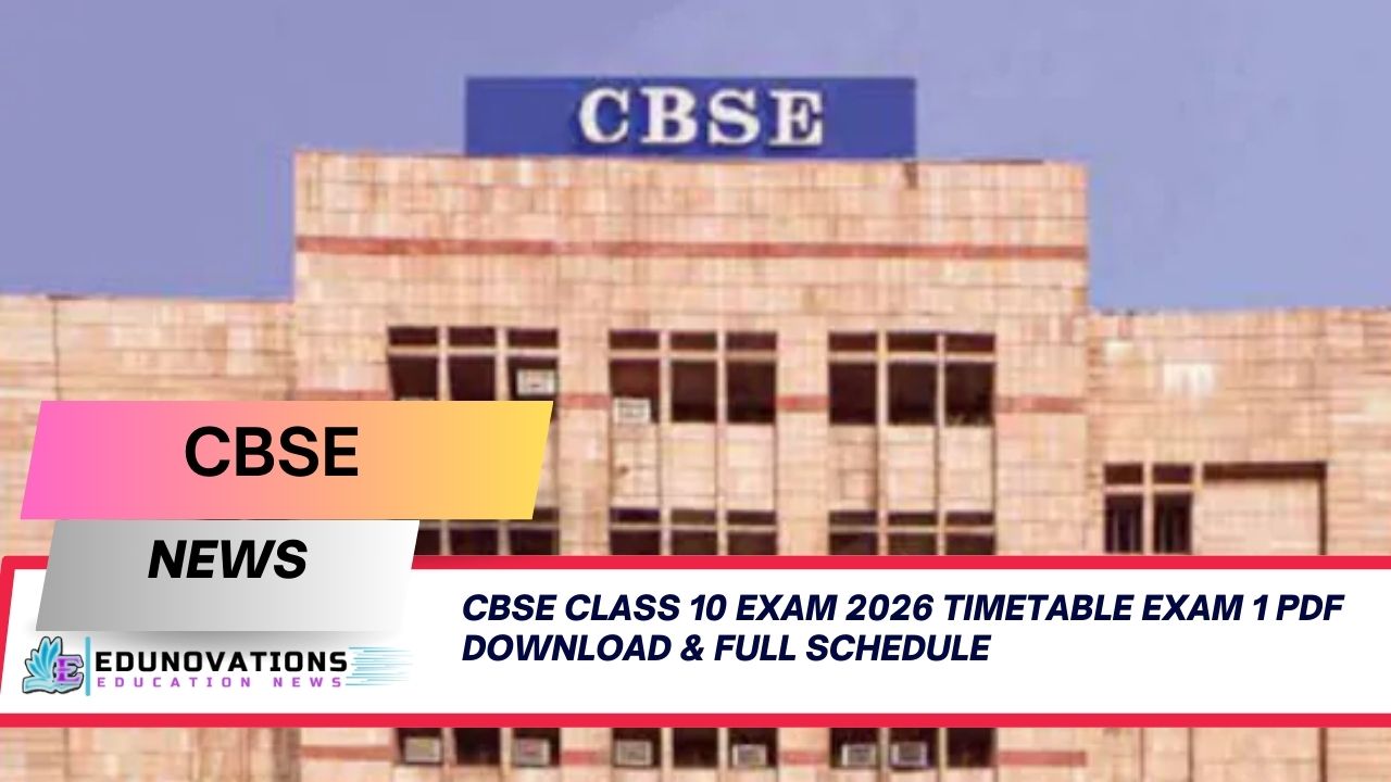 CBSE Class 10 Exam 2026 timetable Exam 1 PDF download