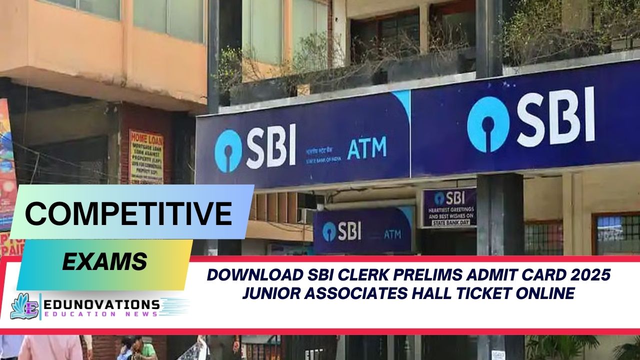 Download SBI Clerk Prelims Admit Card 2025 Junior Associates Hall Ticket