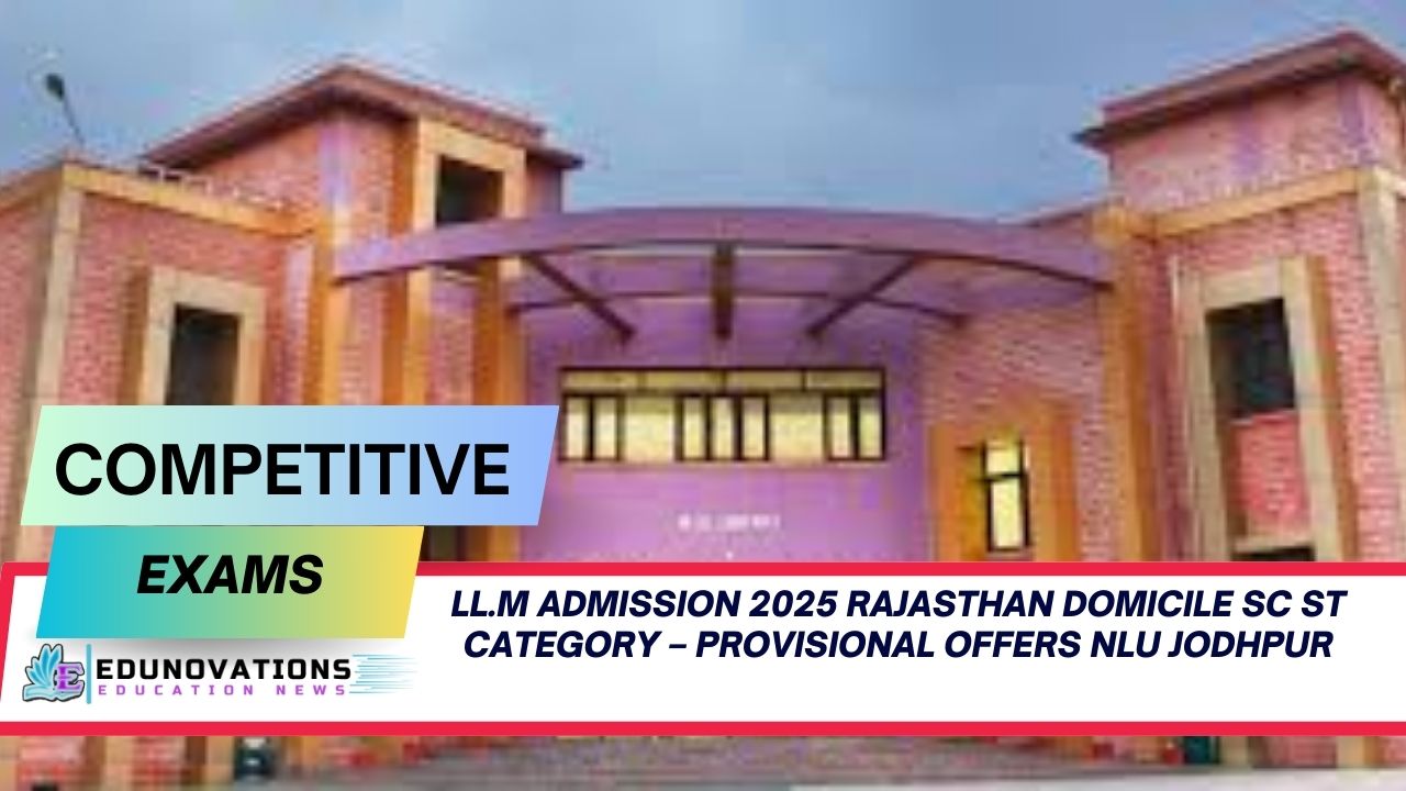 LL.M admission 2025 Rajasthan domicile SC ST category