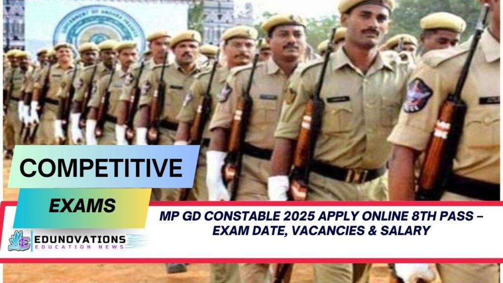 MP GD Constable 2025 apply online 8th pass