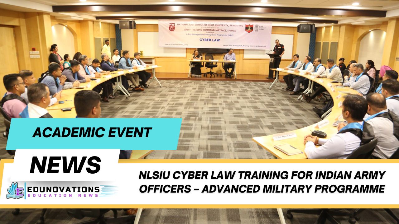 NLSIU Cyber Law Training for Indian Army Officers