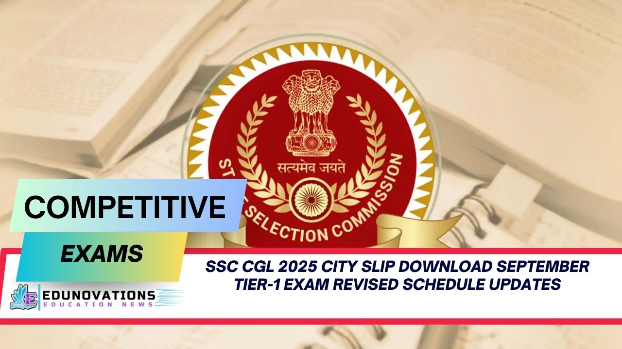 SSC CGL 2025 city slip download September tier-1 exam