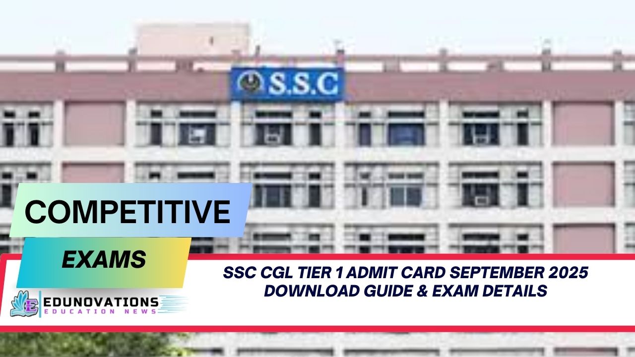 SSC CGL Tier 1 admit card September 2025 download guide
