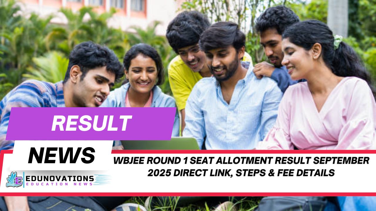WBJEE Round 1 Seat Allotment Result September 2025 direct link