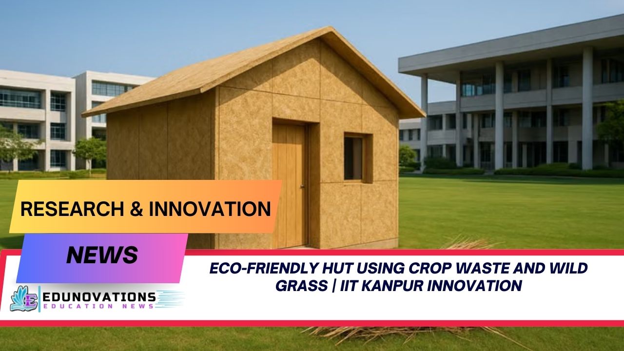 eco-friendly hut using crop waste and wild grass
