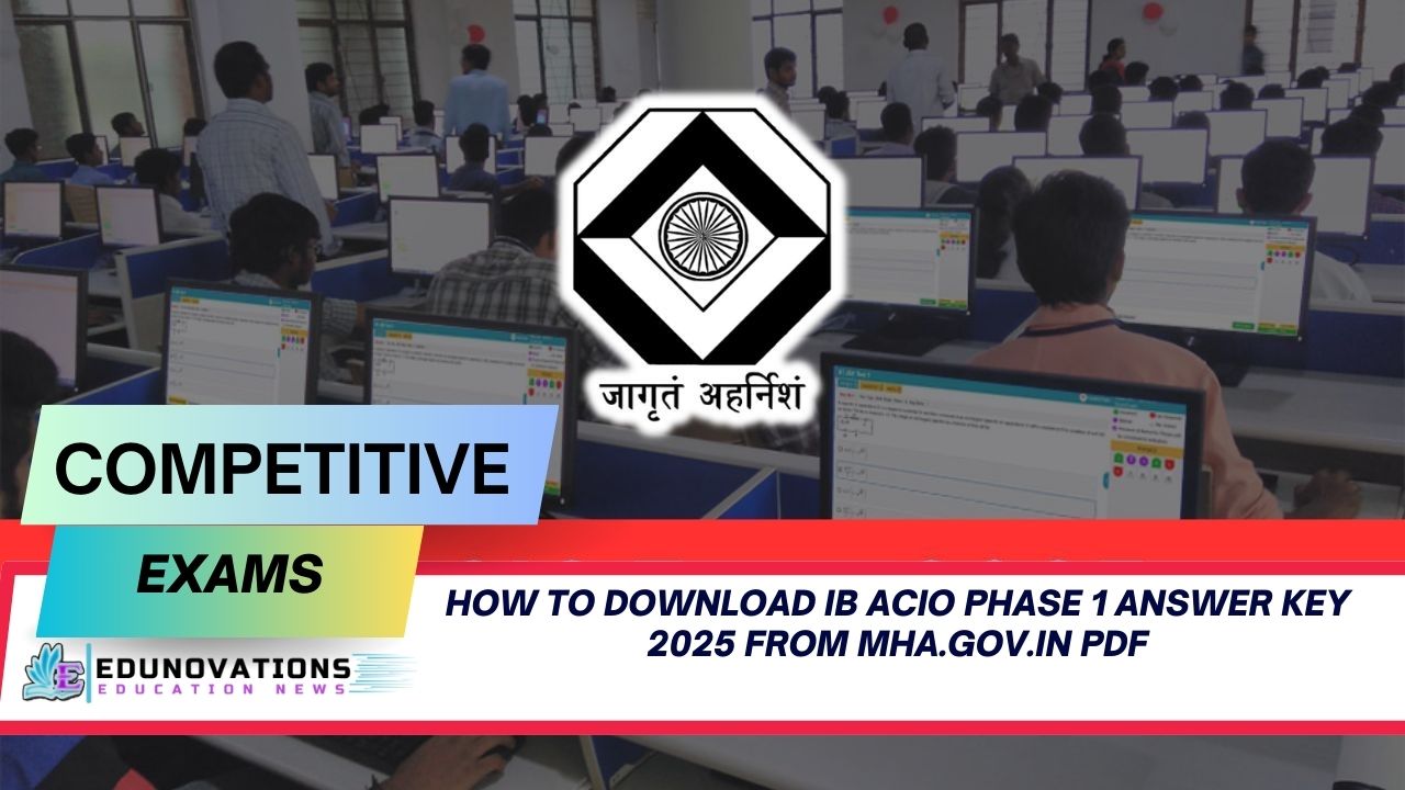 how to download ib acio phase 1 answer key 2025 from mha.gov.in pdf