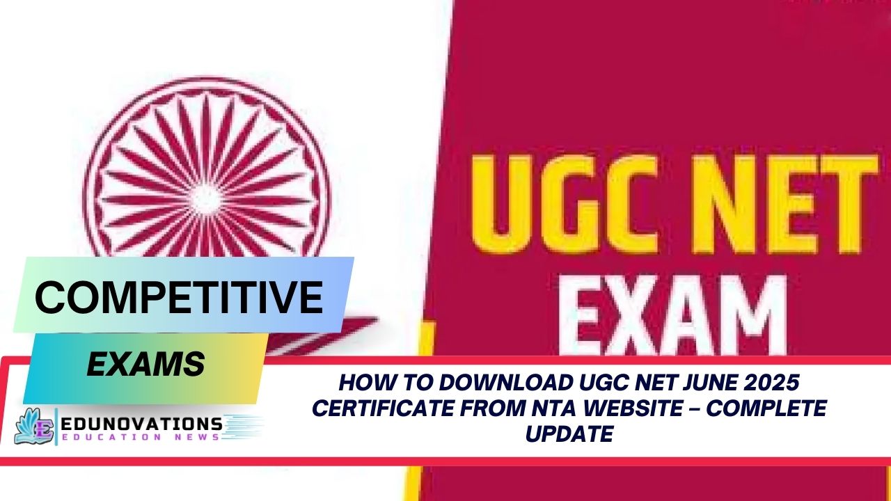 how to download ugc net june 2025 certificate from nta website